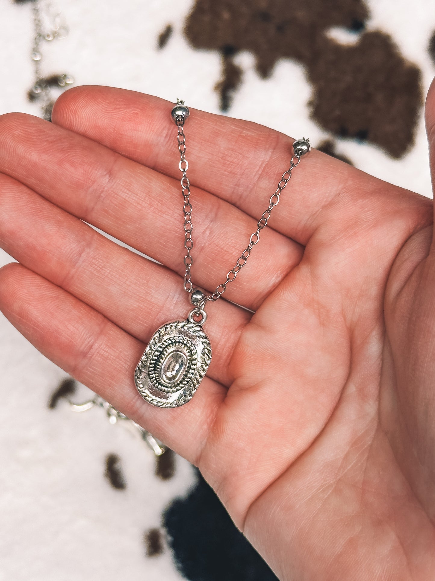 Cowboy Hat Necklace