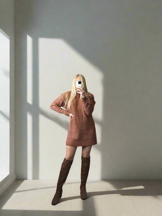 thanksgiving outfit, sweater dress