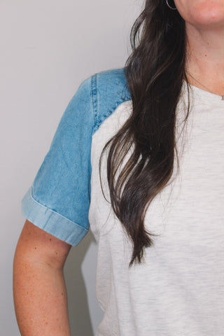Denim Colorbock Tee