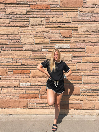 Colorblock Skort Set