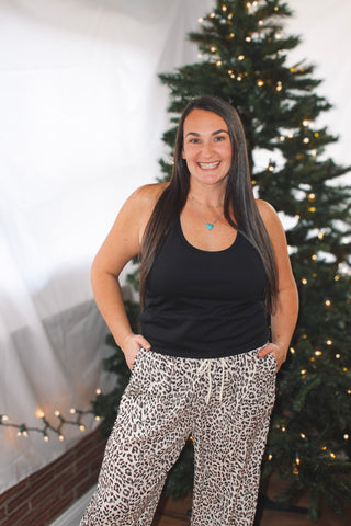 leopard print joggers, lounge wear 