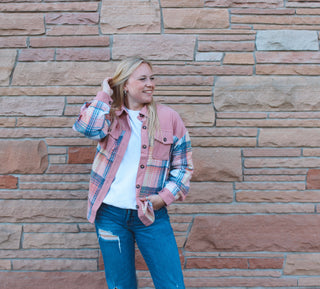 Plaid Corduroy Shacket