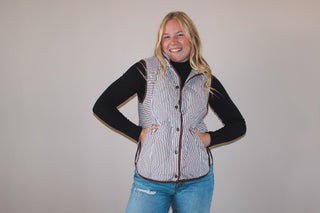 Quilted Brown Vest