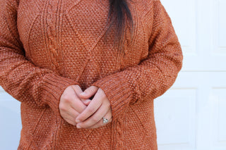 Cable Knit Sweater Dress