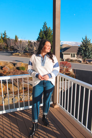 Hannah Striped Pullover