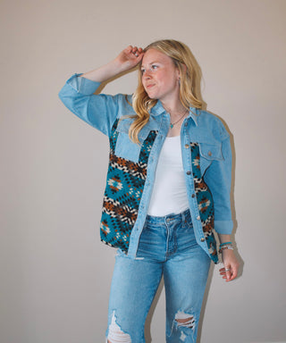 Aztec Denim Jacket