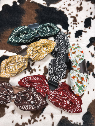 Bandana pattern claw clip, hair accessories 