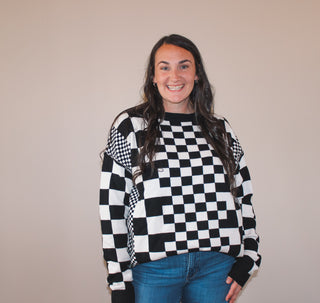 Black and white sweater 