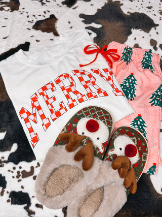 Reindeer Plush Slippers