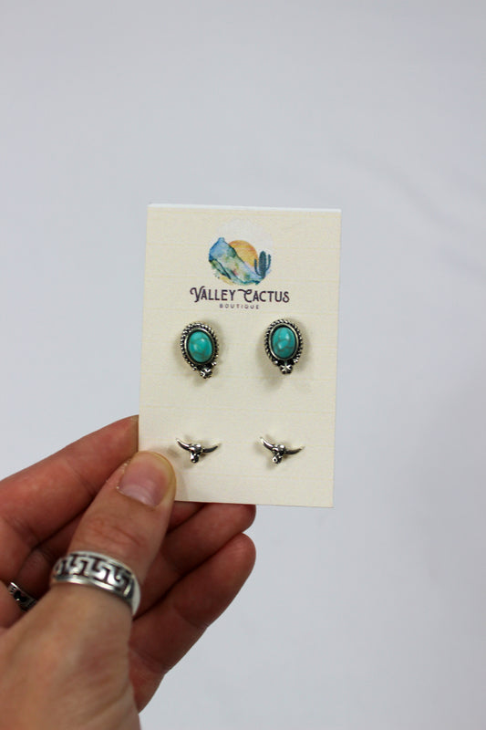 Turquoise + Country Earring Sets