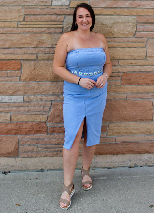 Denim Midi Dress