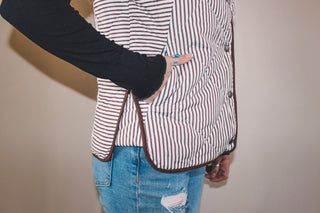 Quilted Brown Vest