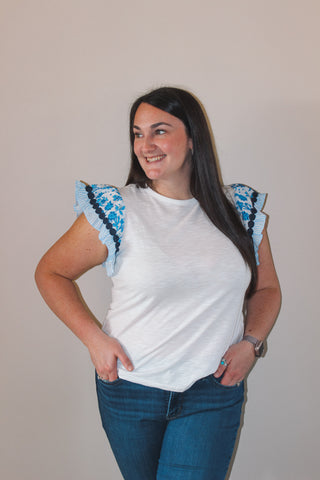 Flutter Sleeve Top