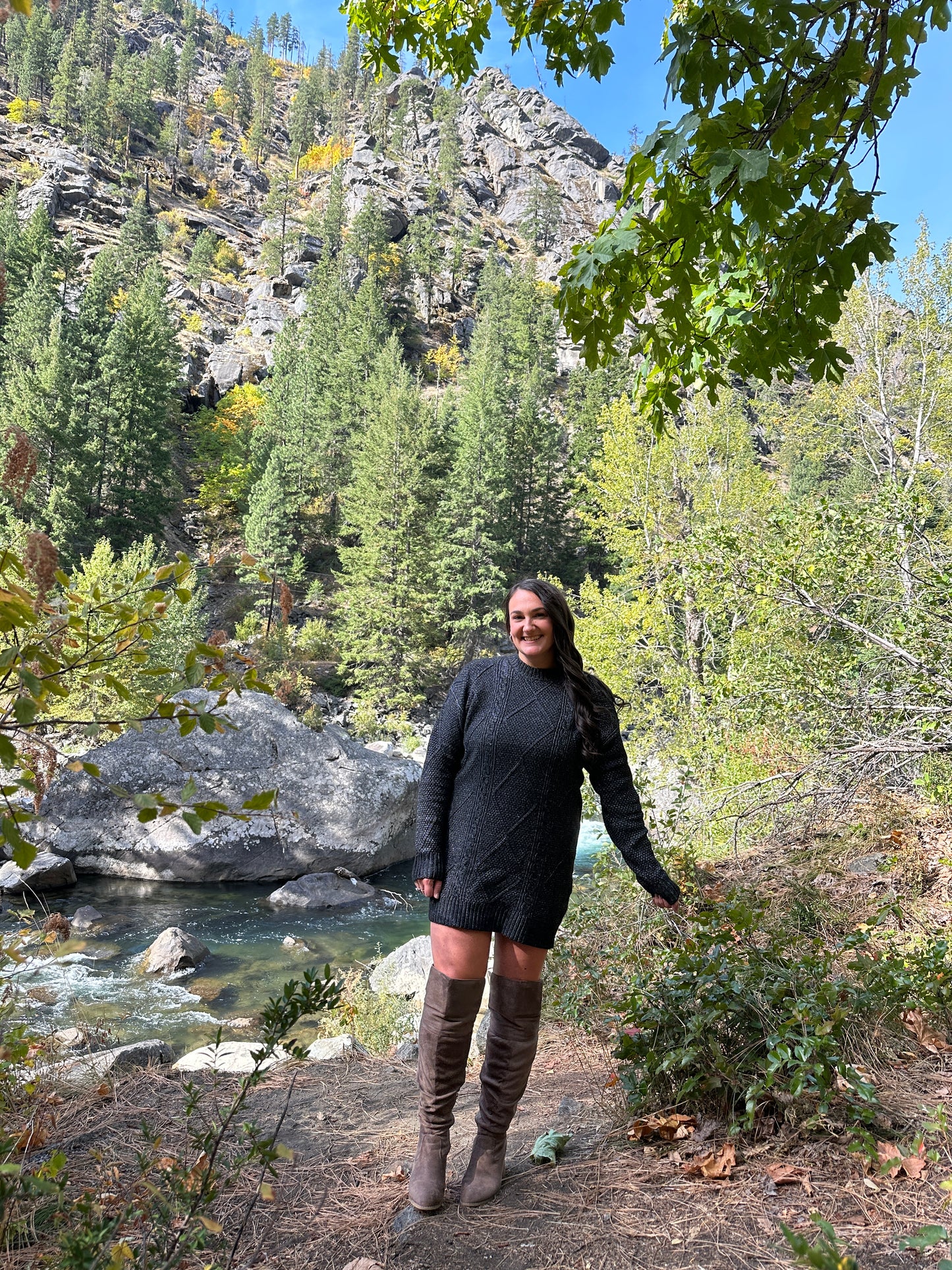 Cable Knit Sweater Dress