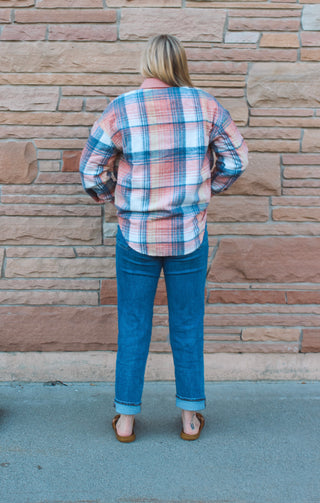 Plaid Corduroy Shacket