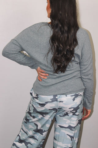 Camo Wide Leg Pant