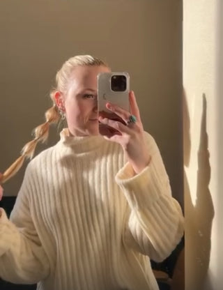 Snuggly Style Ribbed Sweater