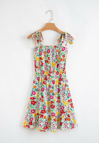 Floral Ruffle Mini Dress