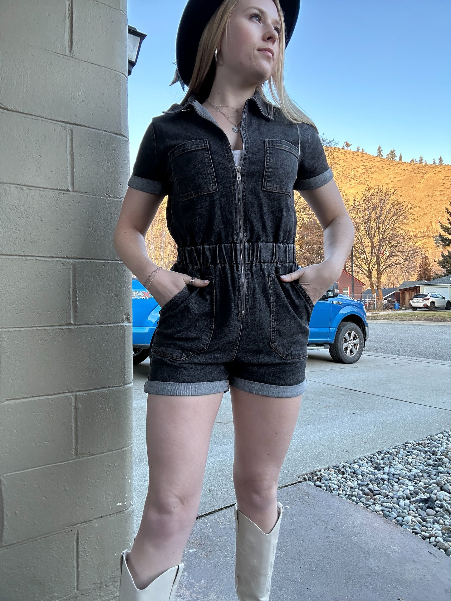 Zip Up Romper