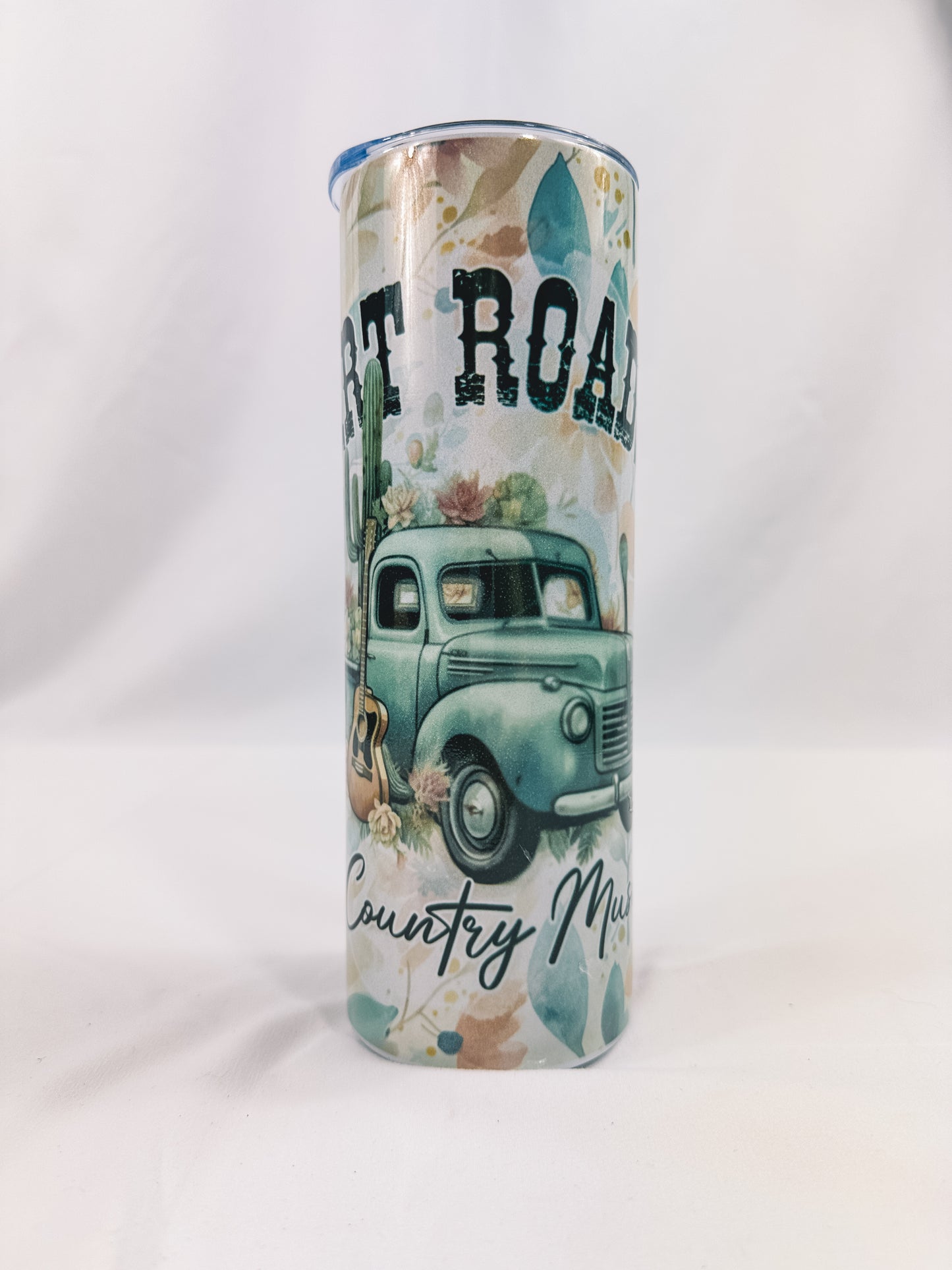 Dirt Roads + Country Music Tumbler