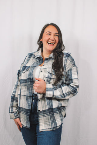 shacket, plaid jacket