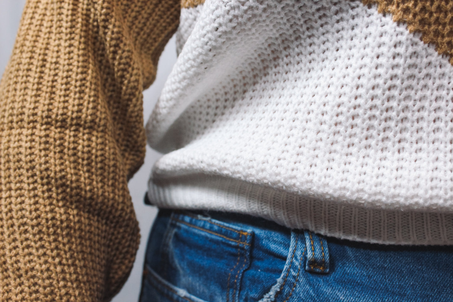 Color Block Knit Sweater