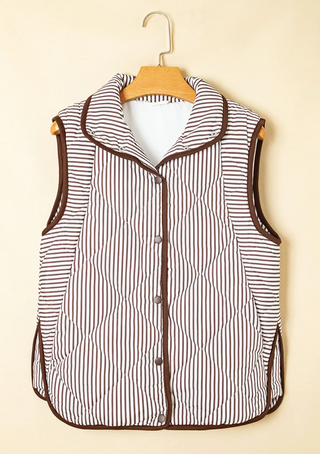 Quilted Brown Vest